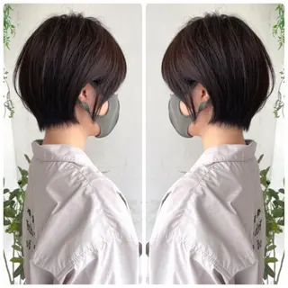 ショート カラー 京都大人女性ショート 徒歩1分/秋山のヘアスタイル