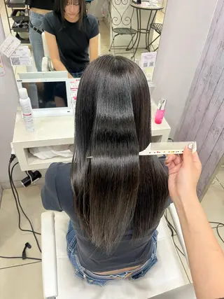 セミロング 【髪質改善カラー】 あむ·. ⟡ 🖤のヘアスタイル