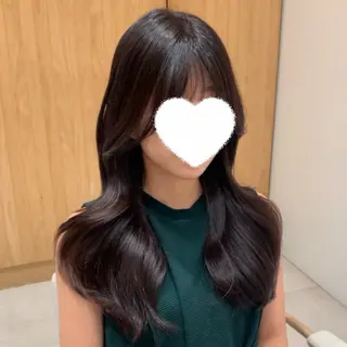 ロング カラー 内田 志乃のヘアスタイル