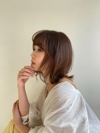 ミディアム 【縮毛矯正専門】 RYUのヘアスタイル