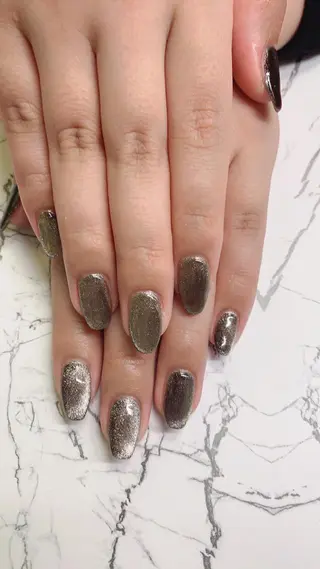 ネイル はな💎ネイル ワンホン、長さ出しのネイルデザイン