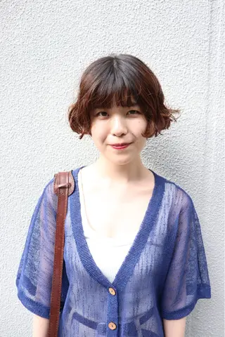 ショート パーマ 似合わせカット /パーマ岡本淳平のヘアスタイル