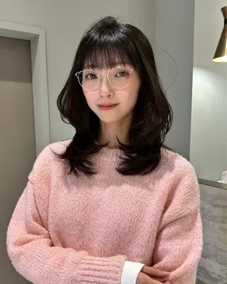 カラー 松田 望愛/透明感カラーのヘアスタイル