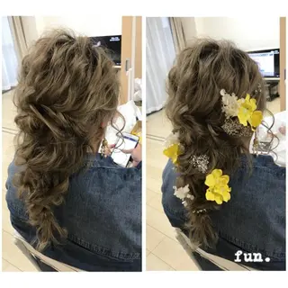 ロング ヘアアレンジ fun./ヘアセット /エクステ/着付のその他イメージ