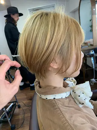 ショート 縮毛矯正/ショート/ レイヤー/畑中正敏のヘアスタイル