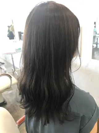 ロング 大森 有紗のヘアスタイル