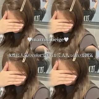 ロング ♡ナチュラルガーリー ♡ベージュ♡RINAのヘアスタイル