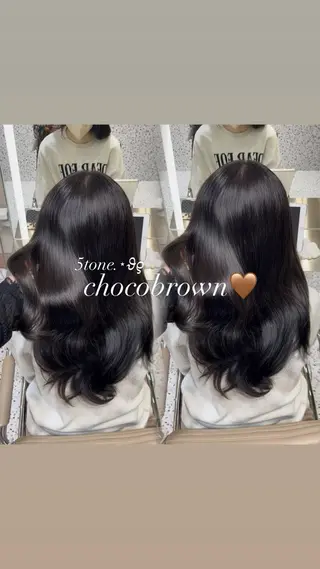 ロング Minami🤍ྀི ／新宿／韓国スタイルのヘアスタイル