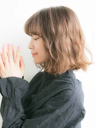 ショート カラー パーマ ヘアアレンジ 縮毛矯正/髪質改善/ レイヤー代々木/木下のヘアスタイル