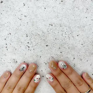 ショート カラー パーマ ヘアアレンジ メンズ キッズ ネイル マツエク・マツパ Salon Ｋのネイルデザイン