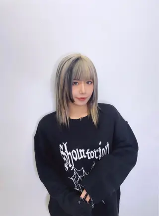 ミディアム カラー ワンホンヘア ケラチン/Kaitoのヘアスタイル