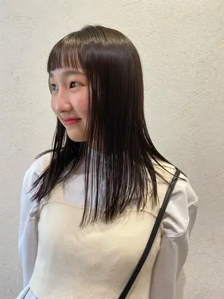 セミロング カラー ヘアアレンジ パーマ指名No1 /namiのヘアスタイル