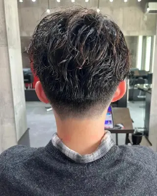 ショート パーマ メンズ PLUSISM Velen所属・高橋嵐 プラスイズムヴェレンのヘアスタイル