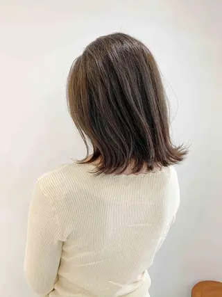セミロング カラー 縮毛矯正/髪質改善 /韓国風　山川春輝のヘアスタイル