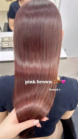 ロング カラー MOE🌙 博多ハイトーンのヘアスタイル