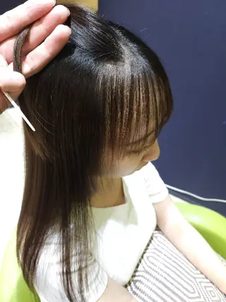 セミロング パーマ 成瀬 弘光のヘアスタイル
