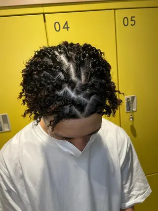 パーマ メンズ Le'a所属・渋谷/フェード/ 國分 翔のヘアスタイル