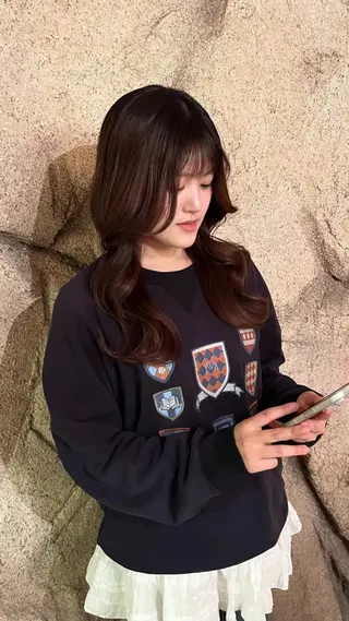 ロング レイヤーカット/ 艶カラー/YUKAのヘアスタイル