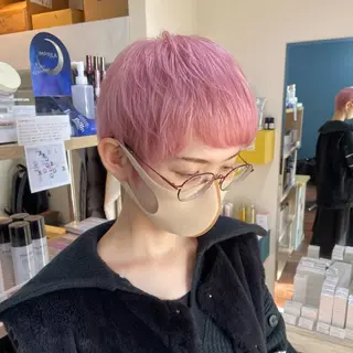 ショート カラー 髪質改善/ストレート /透明感/西川奈穂のヘアスタイル