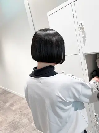 ショート ショート／ミニボブ マンツーマン/マユコのヘアスタイル