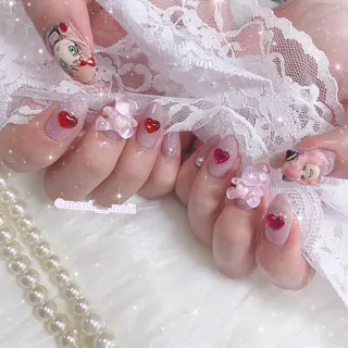 ネイル 🎀 Mayu 🎀痛ネイルのネイルデザイン