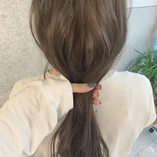 ロング カラー ナツミ/透明感カラー /酸性ストレートのヘアスタイル