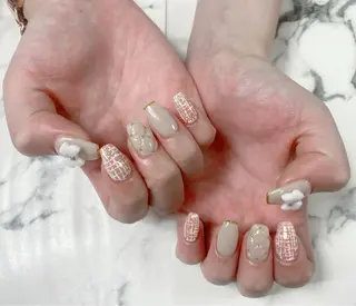 ロング カラー ネイル Q Free nailsのネイルデザイン