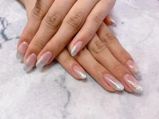 ネイル ネイルリボン 受付スタッフのネイルデザイン