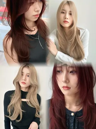 カラー 京都レイヤーカット/ 縮毛矯正/羽柴りくのヘアスタイル