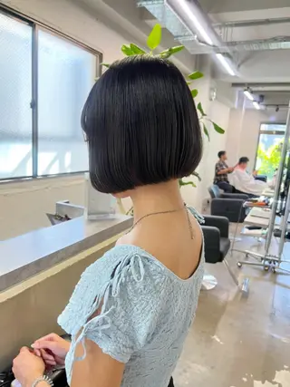 ショート 似合わせボブ🤍 女性らしさのあるヘアのヘアスタイル