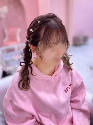 ミディアム ヘアアレンジ Set Salon Mémoire by miuprierre所属・推し活🪄🩷 川上 佳奈のヘアスタイル