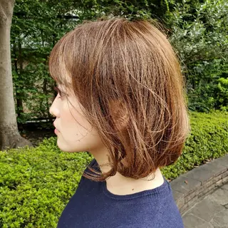 ショート カラー フリーランス所属・韓国ヘア レイヤー くびれヘアMATSUのヘアスタイル