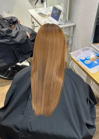 ロング パーマ 艶髪カラー/ 茶屋町/王子凌汰のヘアスタイル