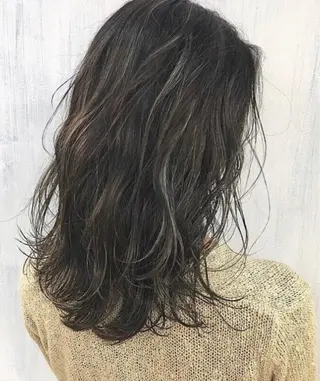 セミロング カラー パーマ ヘアアレンジ メンズ キッズ マツエク・マツパ Luela堅田所属・田中 裕士のヘアスタイル