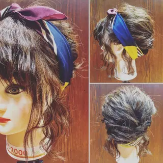 ミディアム ヘアアレンジ ✨🌿大人可愛い愛さ れhair🌿✨松本のヘアスタイル