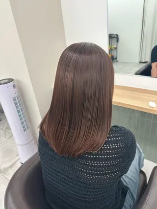 セミロング カラー ブリーチなし/レイヤ ー特化🌈Tommyのヘアスタイル