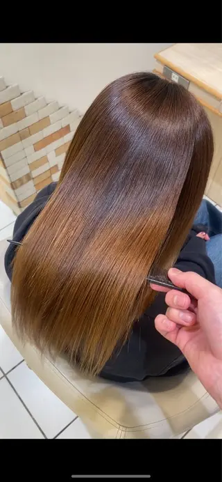 セミロング パーマ ✨美髪の錬金術師🧙 縮毛矯正/嶽 涼太のヘアスタイル