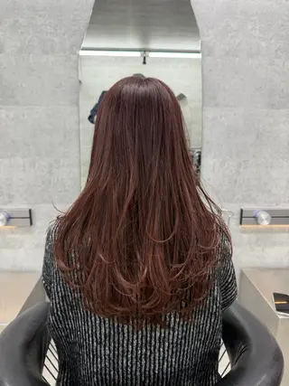 ロング カラー あなたのお悩み改善" You"💚❤️💛のヘアスタイル