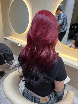 ロング カラー レイヤーカット/ 顔周り 五島巨幹のヘアスタイル