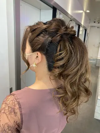 ロング MiRI💜地毛級 エクステ✖似合わせ技のヘアスタイル