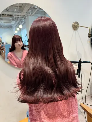 ロング カラー roka所属・ayaka♡ 柔らかカラーのヘアスタイル