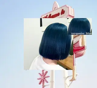 ミディアム カラー あやか/ハイトーンカ ラー/デザインカラーのヘアスタイル