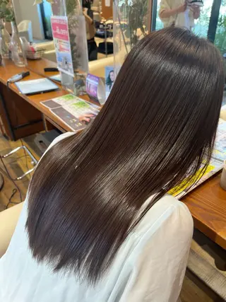 セミロング カラー 角田 琉希也のヘアスタイル