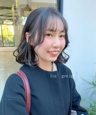 ミディアム カラー 似合わせヘア🫶🏻 つきいてるみのヘアスタイル