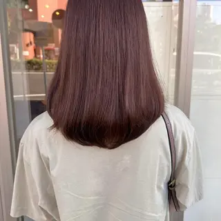 セミロング カラー 高橋 みく/ minim 暖色のヘアスタイル