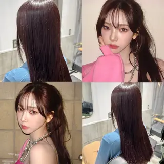 ロング カラー わださこ ひなこのヘアスタイル