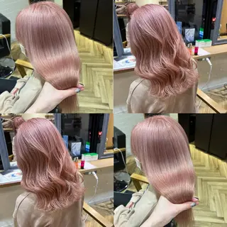 セミロング カラー 艶カラー/韓国顔周り 🎀mamiのヘアスタイル