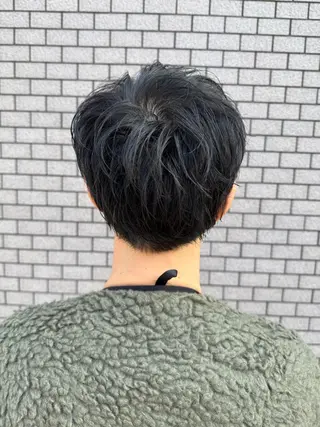 ショート メンズ パーマ/ハイトーン /吉田眞のヘアスタイル