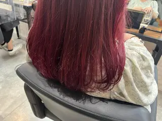 セミロング カラー 詩乃🎀ピンク 暖色系🫧レイヤーのヘアスタイル