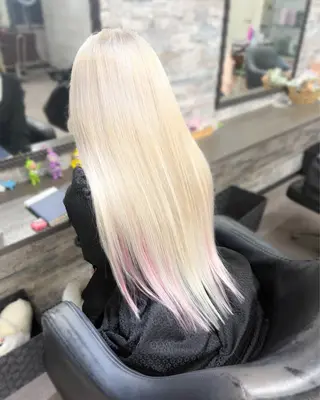 ロング カラー ハイトーンエクステ 🎩カズキ🎩のヘアスタイル